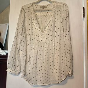 Loft size 16 polka dot blouse